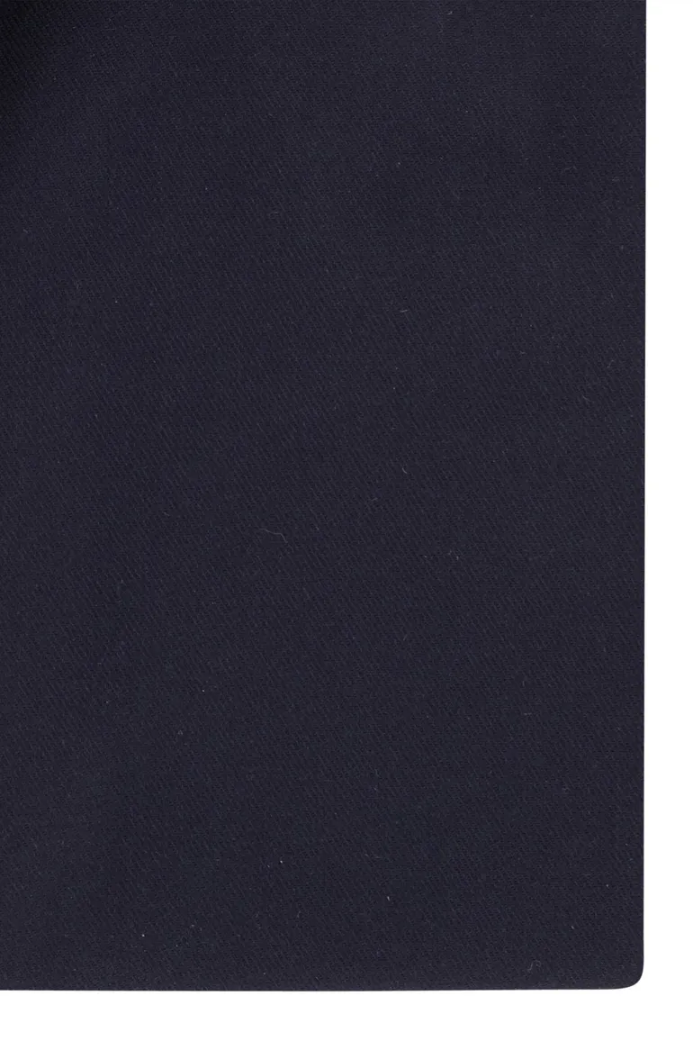 business overhemd Profuomo donkerblauw effen katoen slim fit