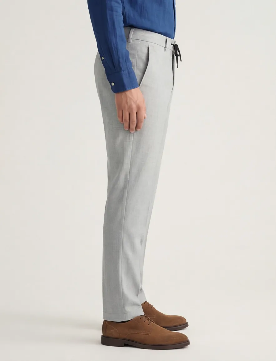 Roy Robson pantalon mix en match grijs gemêleerd normale fit
