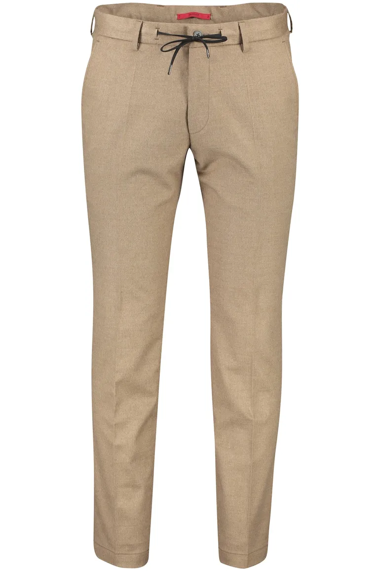 Roy Robson pantalon mix en match camel gemeleerd normale fit
