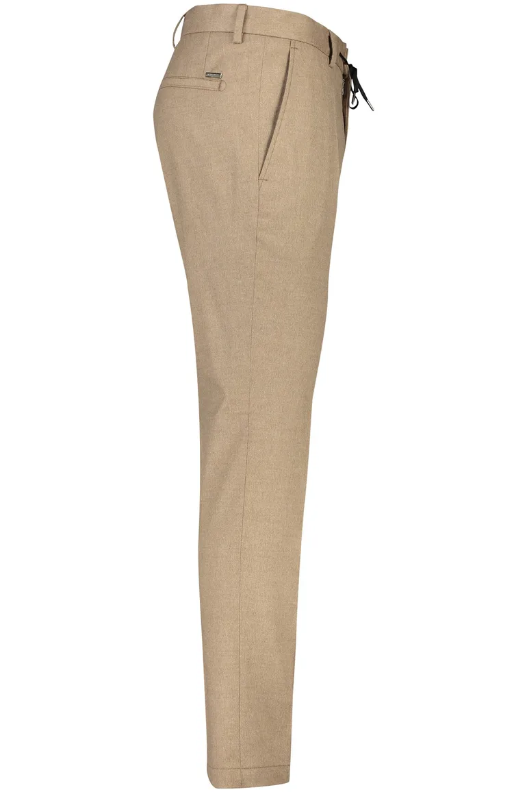 Roy Robson pantalon mix en match camel gemeleerd normale fit