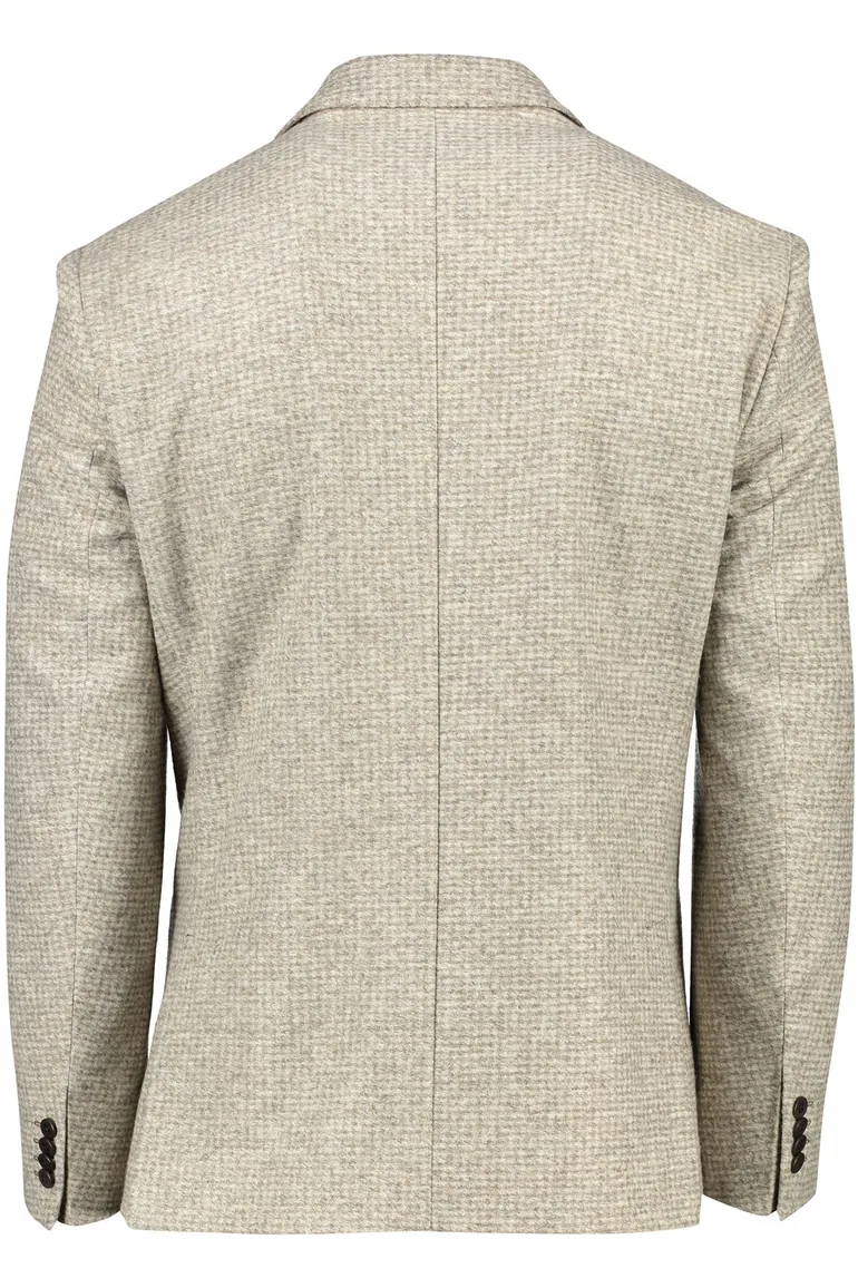 colbert Roy Robson polyester, wol normale fit beige geruit