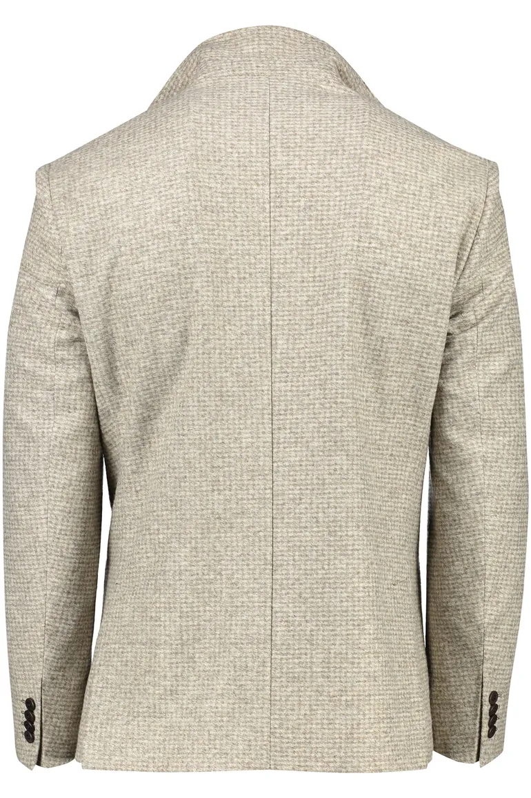 colbert Roy Robson polyester, wol normale fit beige geruit