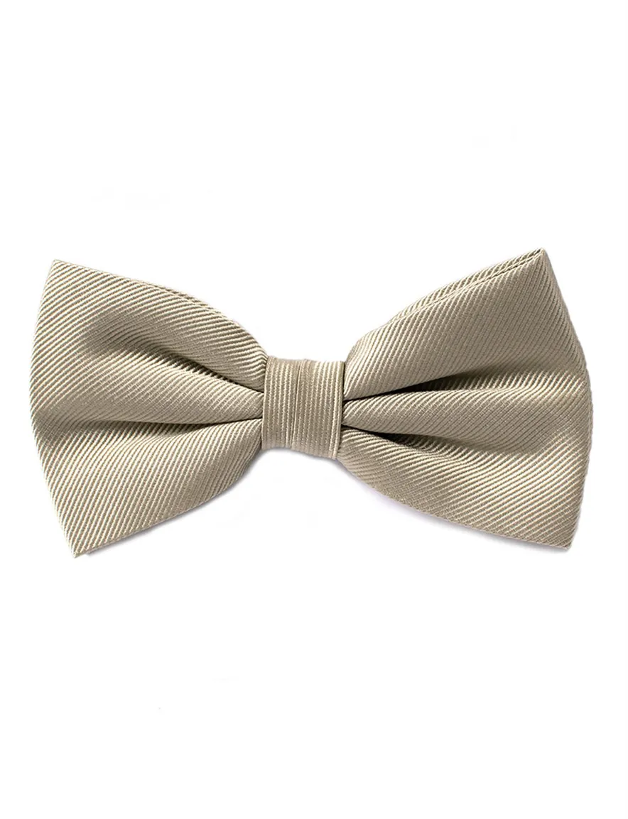 Tresanti strik effen beige zijde