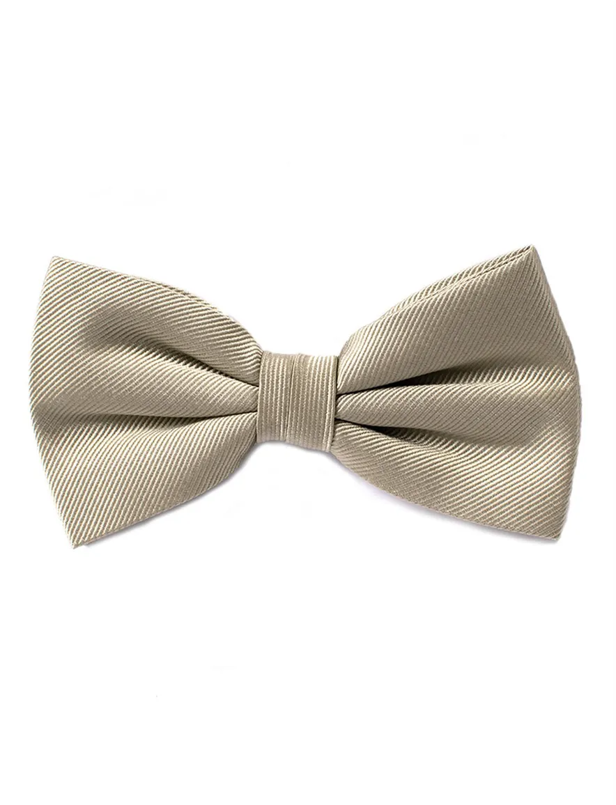 Tresanti strik effen beige zijde