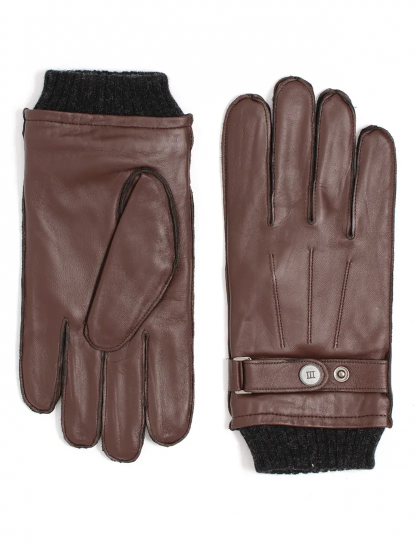 Handschoenen Tresanti bruin leer