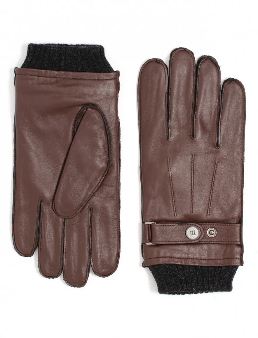 Tresanti handschoenen bruin leer