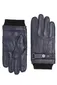 Tresanti handschoenen effen blauw leer