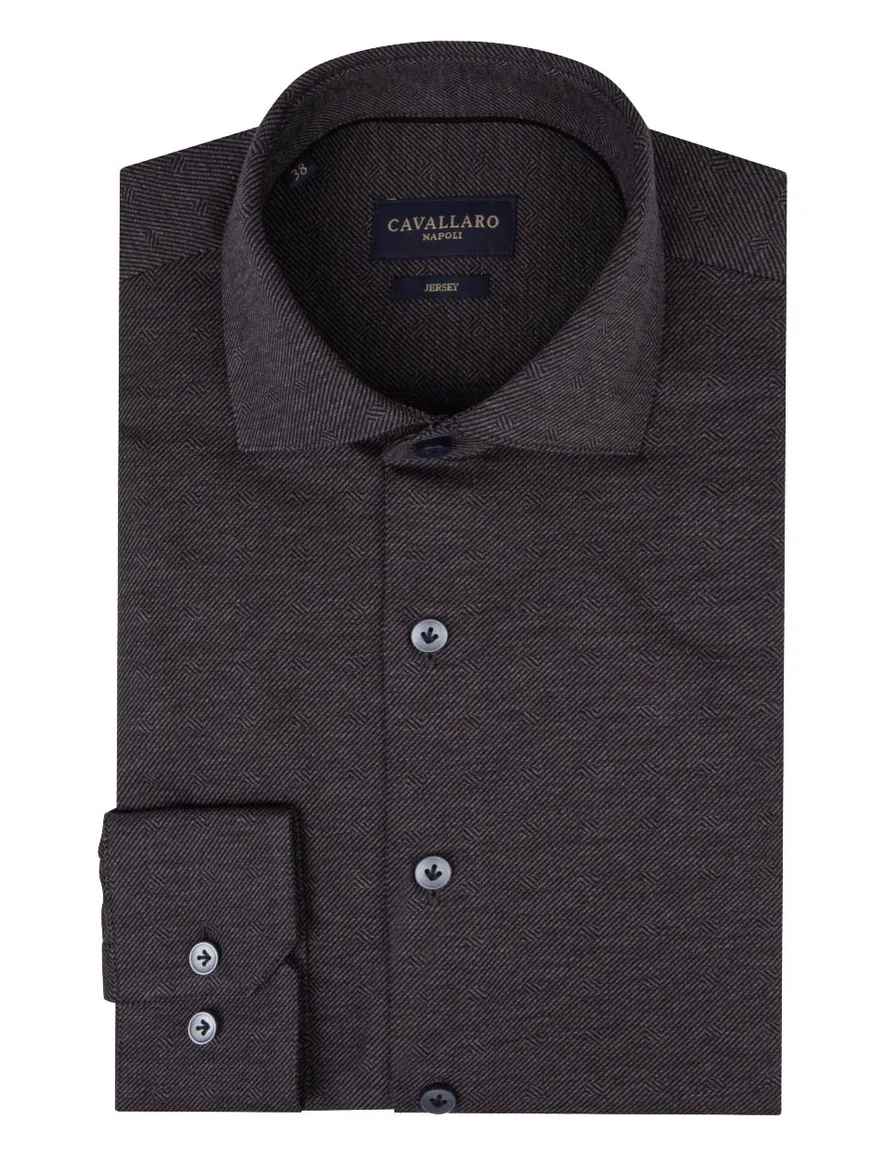 Cavallaro business overhemd grijs