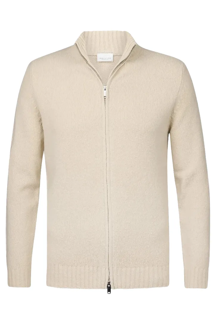 vest Profuomo beige wol