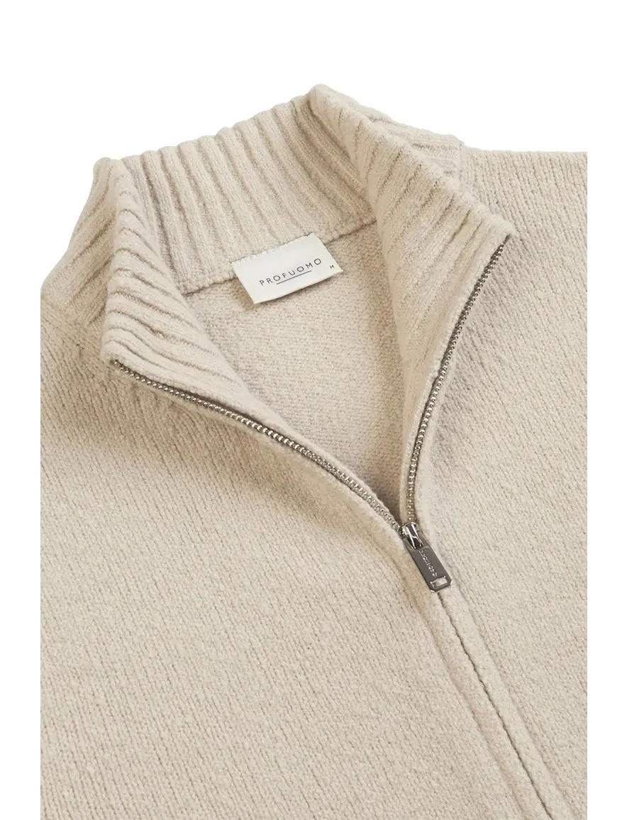 beige Profuomo vest wol