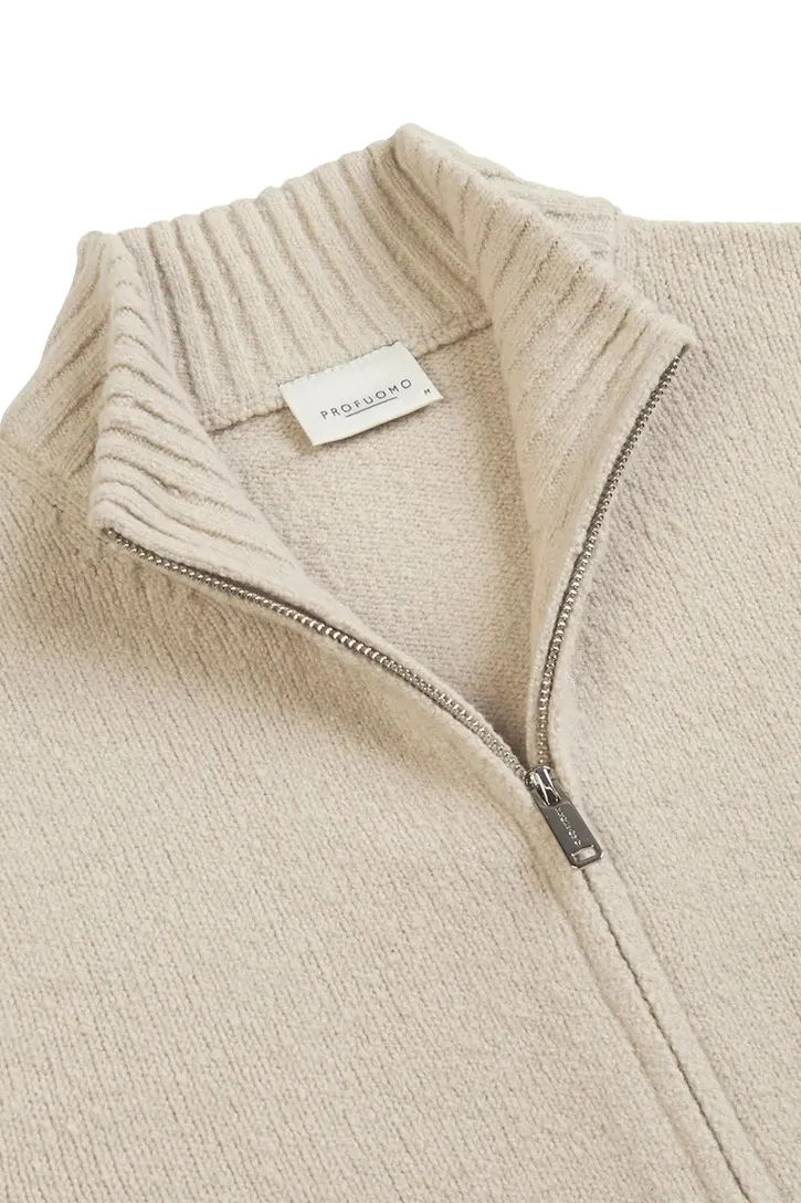 vest Profuomo beige wol