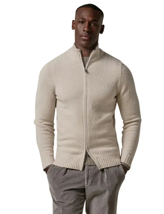 vest Profuomo beige wol