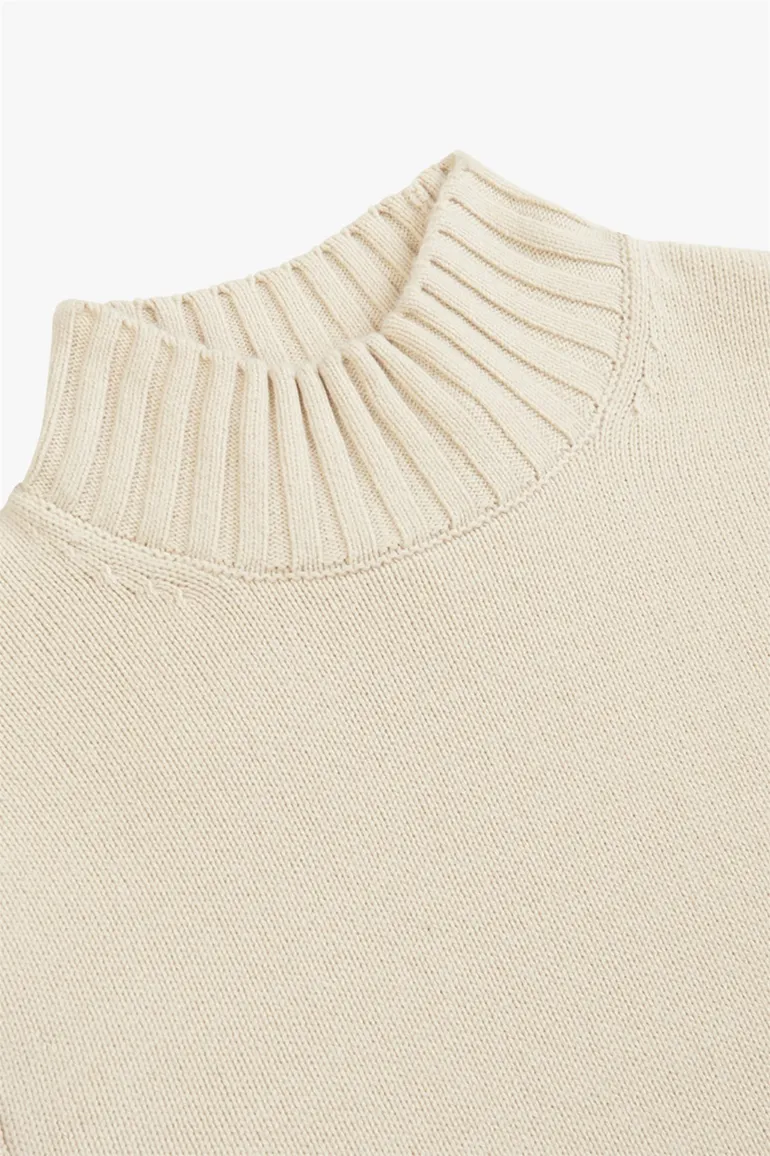 trui Profuomo beige effen wol