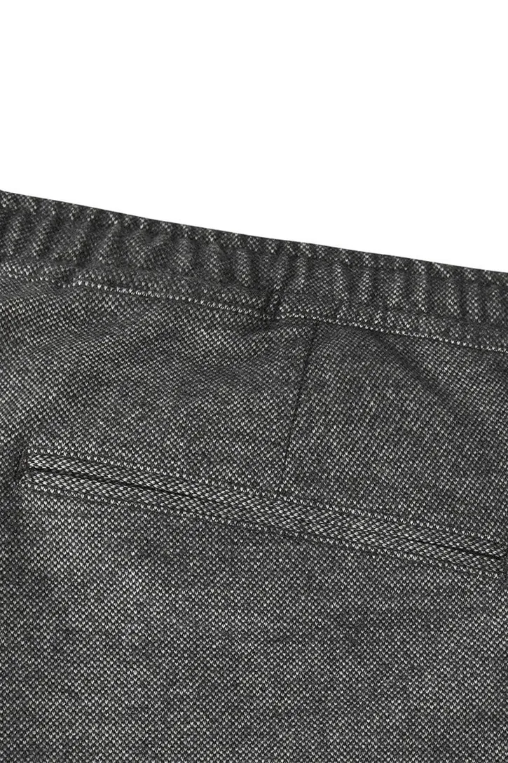 Profuomo chino donkergrijs effen katoen slim fit