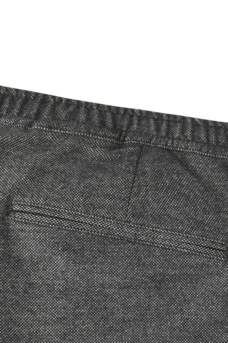 Profuomo chino donkergrijs effen katoen