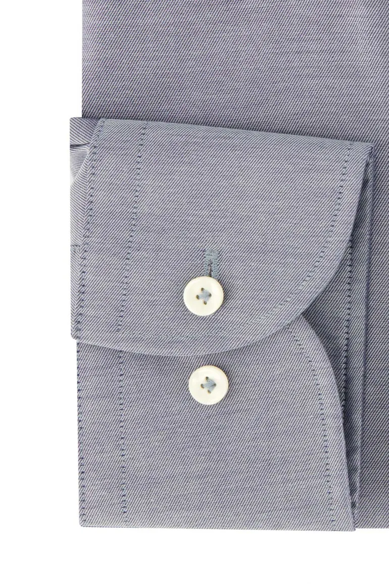 Profuomo overhemd blauw gemêleerd
