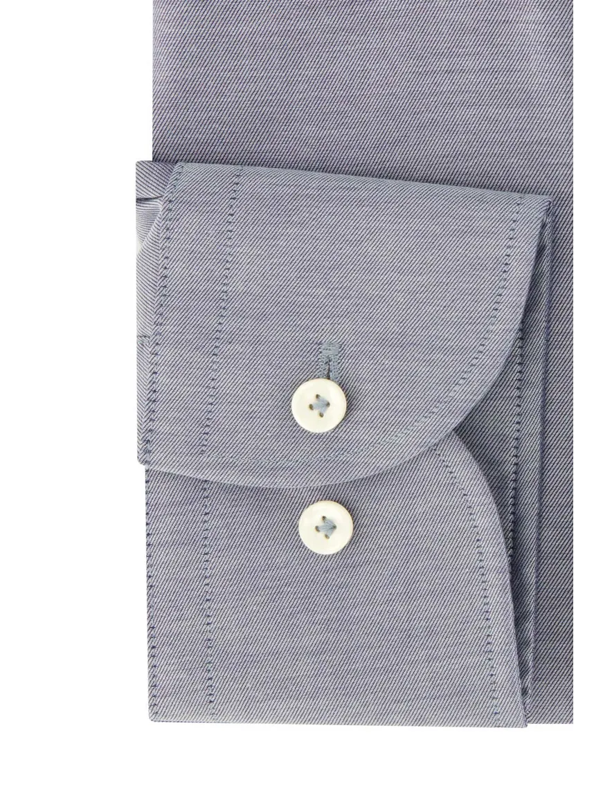 Profuomo overhemd blauw gemêleerd