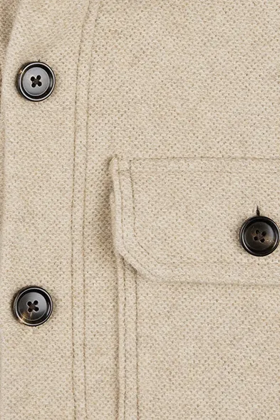 Beige overshirt Profuomo wol