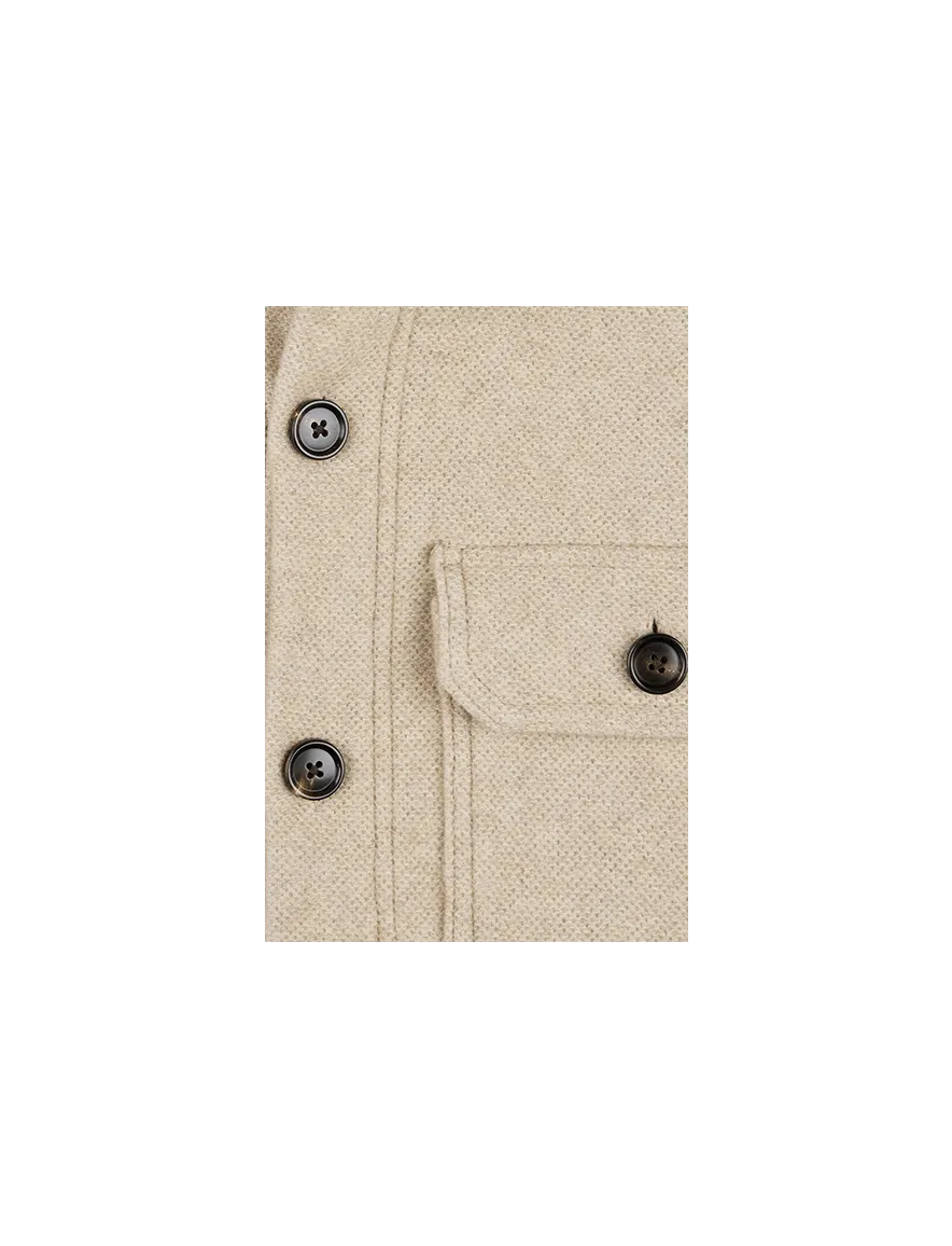 Beige overshirt Profuomo wol