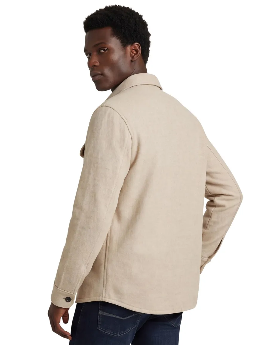 Beige overshirt Profuomo wol
