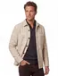 Profuomo overshirt wol geruit sand