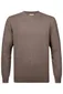 Trui crewneck bruin Profuomo regular fit