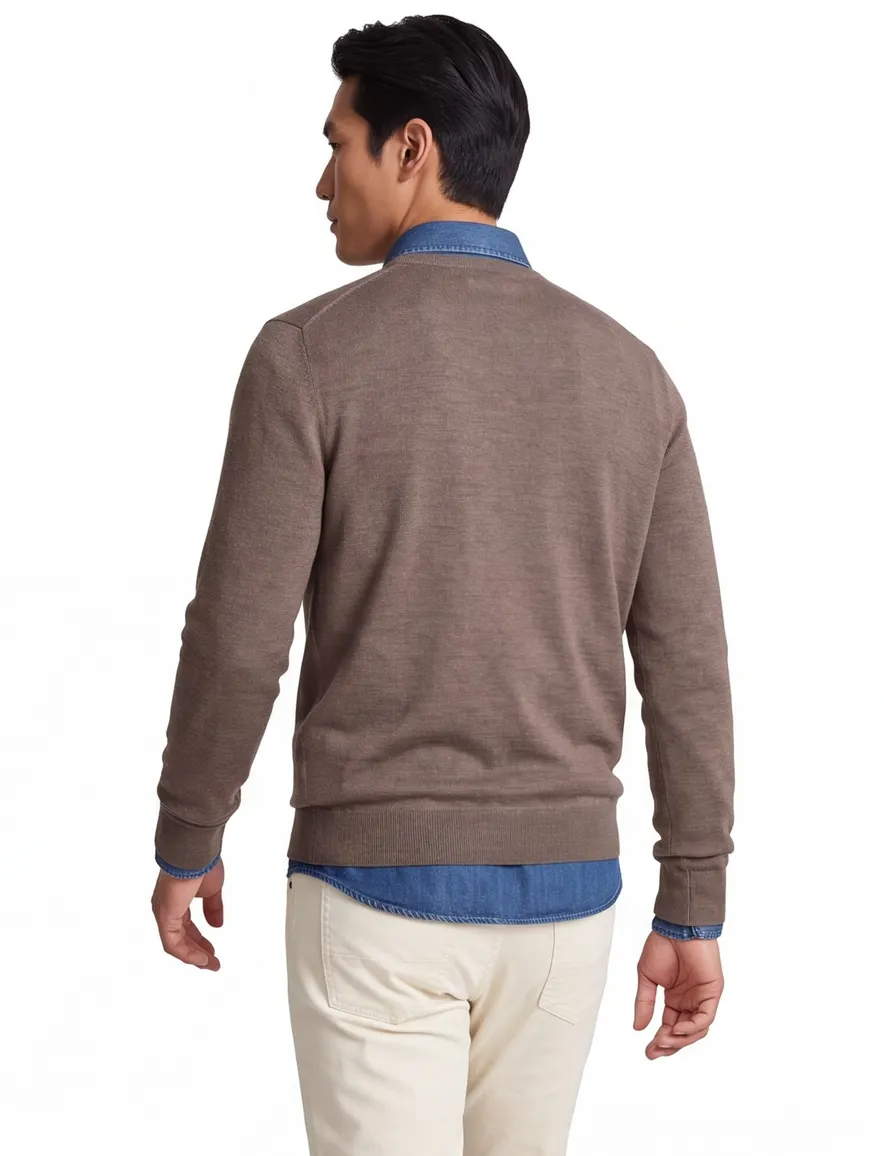Profuomo trui bruin crewneck