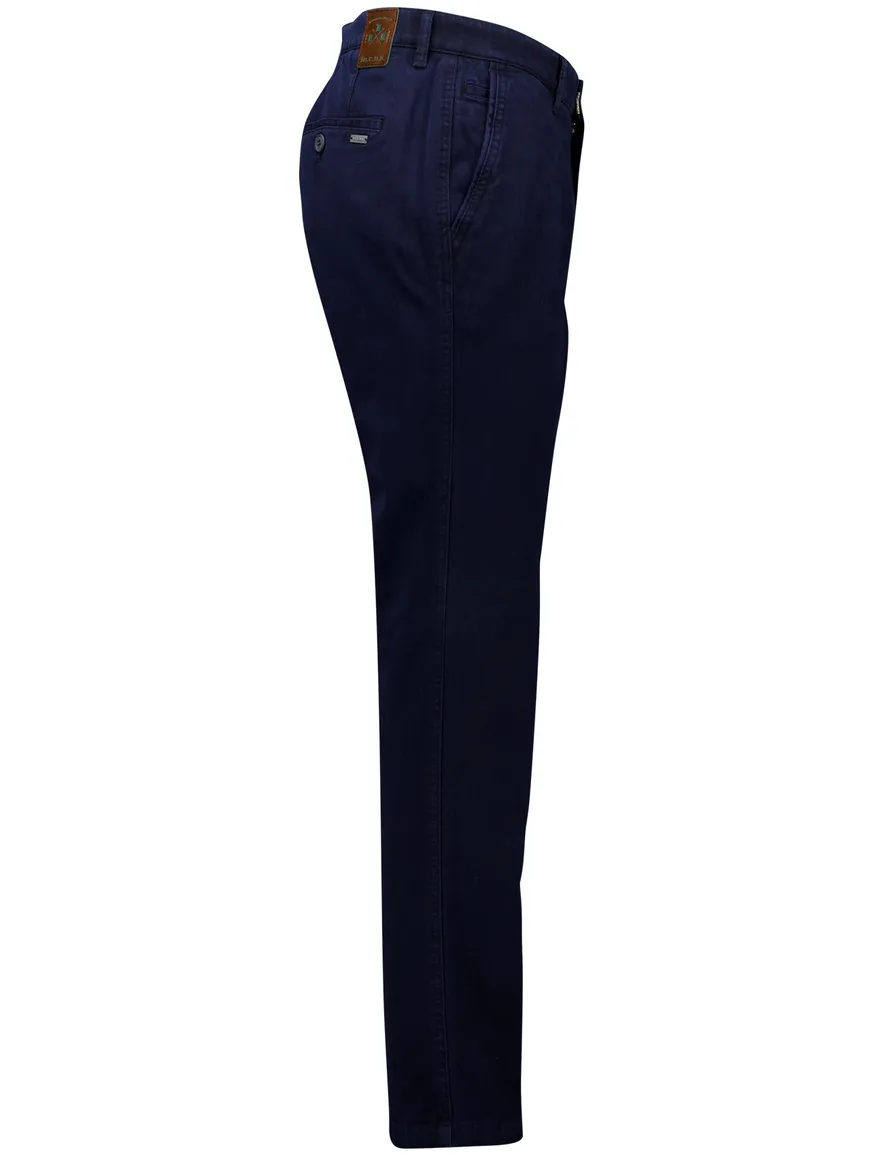M.E.N.S. pantalon effen donkerblauw Madison normale fit