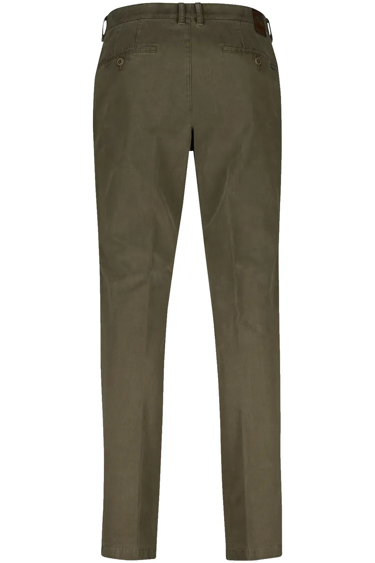 M.E.N.S. katoenen broek Madison bruin effen