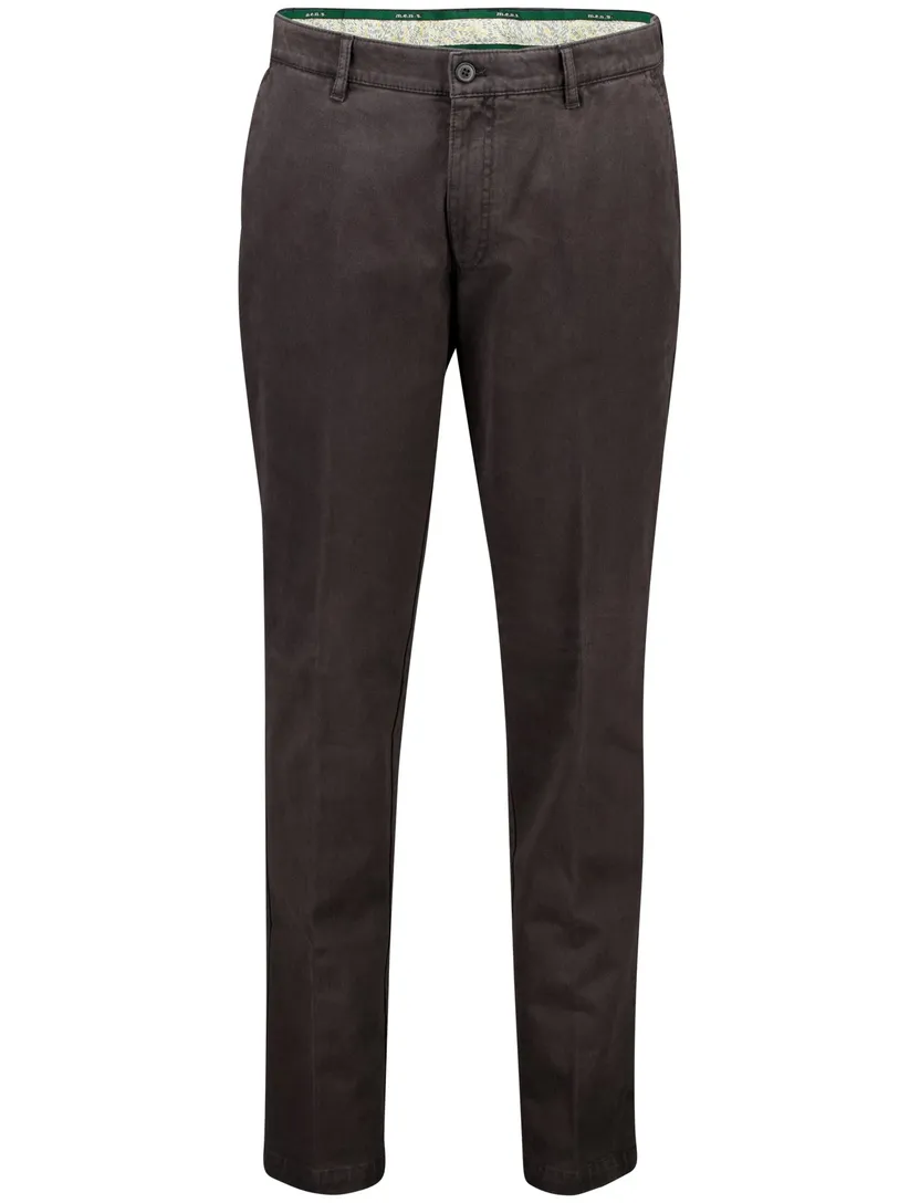 M.E.N.S. pantalon effen grijs normale fit