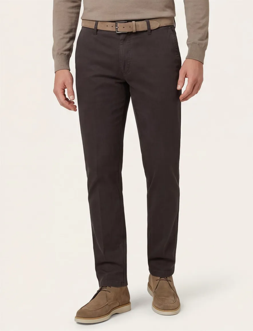 M.E.N.S. pantalon madison grijs effen
