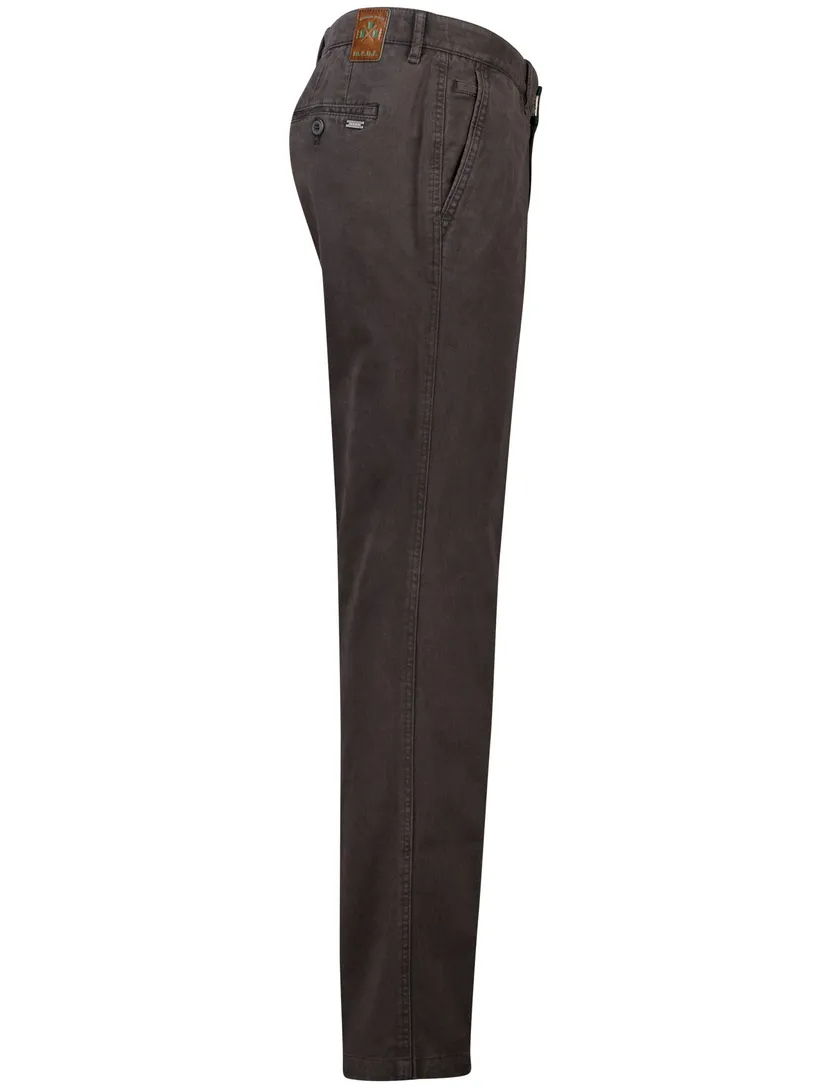 M.E.N.S. pantalon effen grijs normale fit
