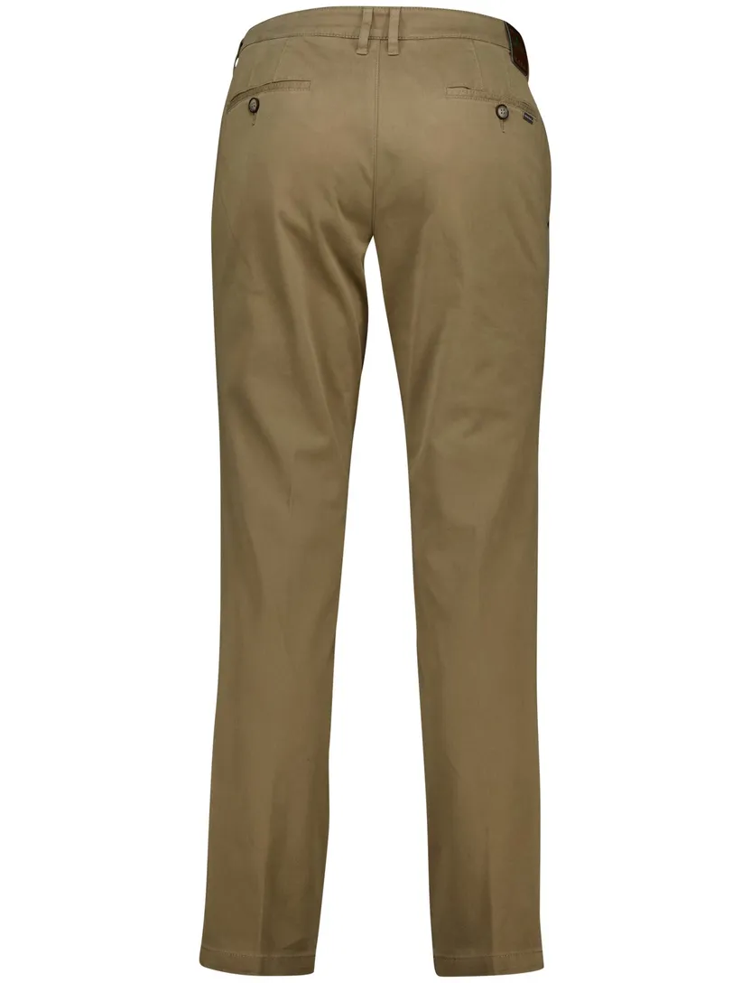 pantalon M.E.N.S. beige effen Madison normale fit