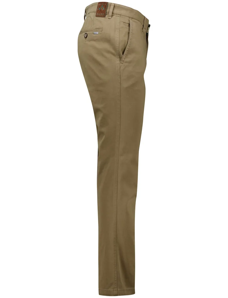 M.E.N.S. pantalon beige Madison normale fit katoen