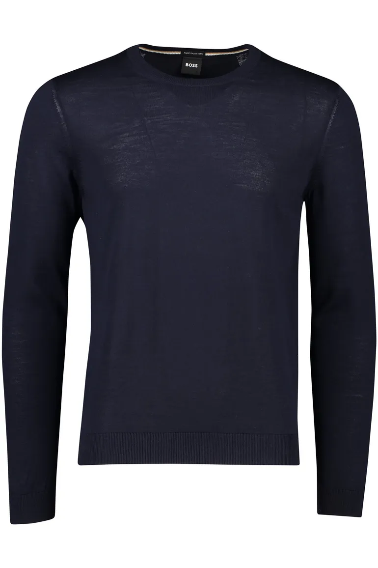 Boss Black trui Leno-P donkerblauw