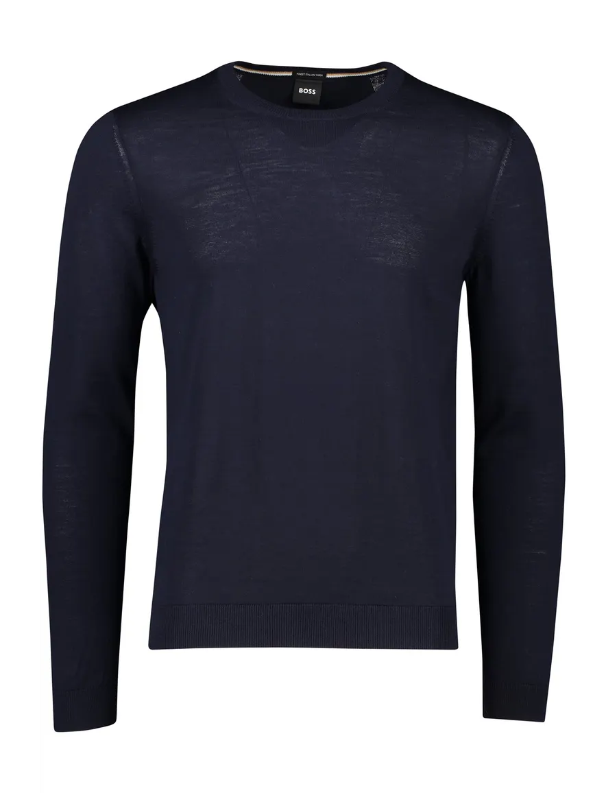 Boss Black trui Leno-P donkerblauw