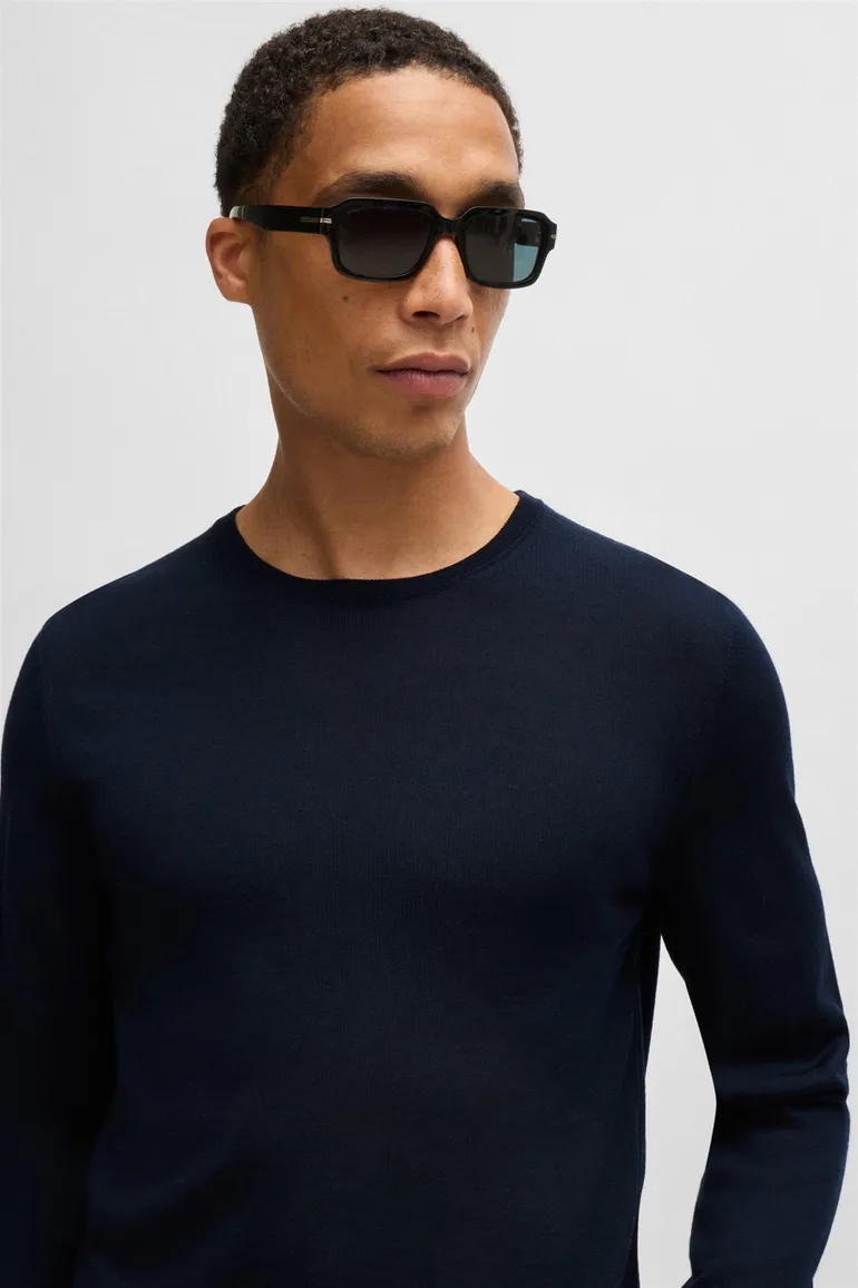 Boss Black trui Leno-P donkerblauw