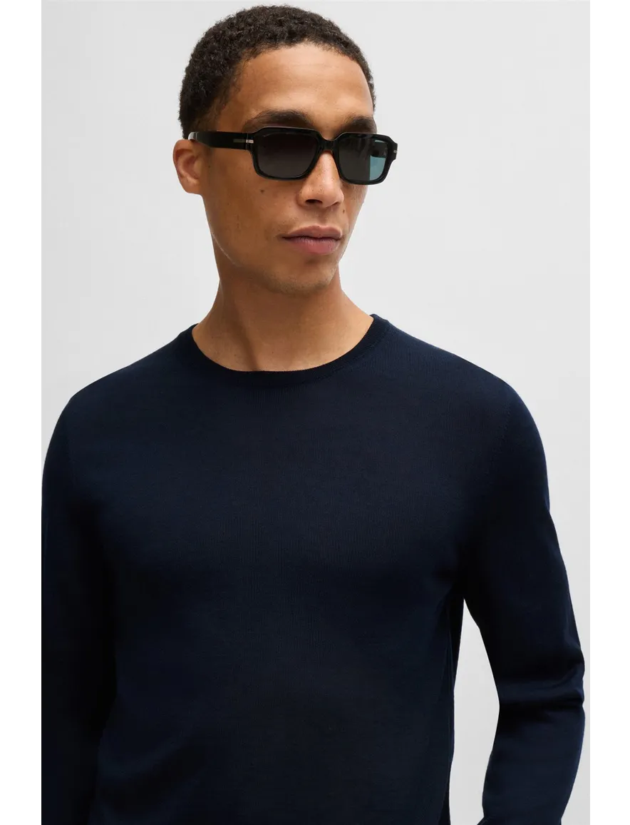 Boss Black trui Leno-P donkerblauw