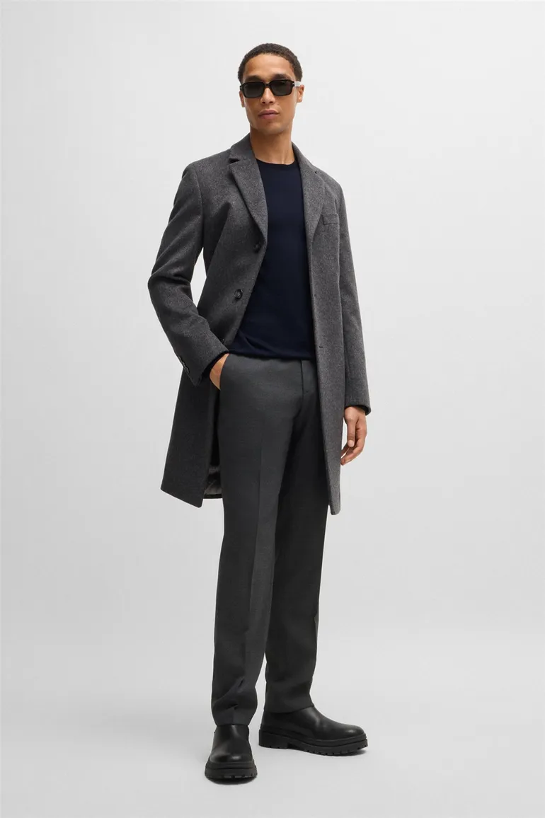 Boss Black trui Leno-P donkerblauw