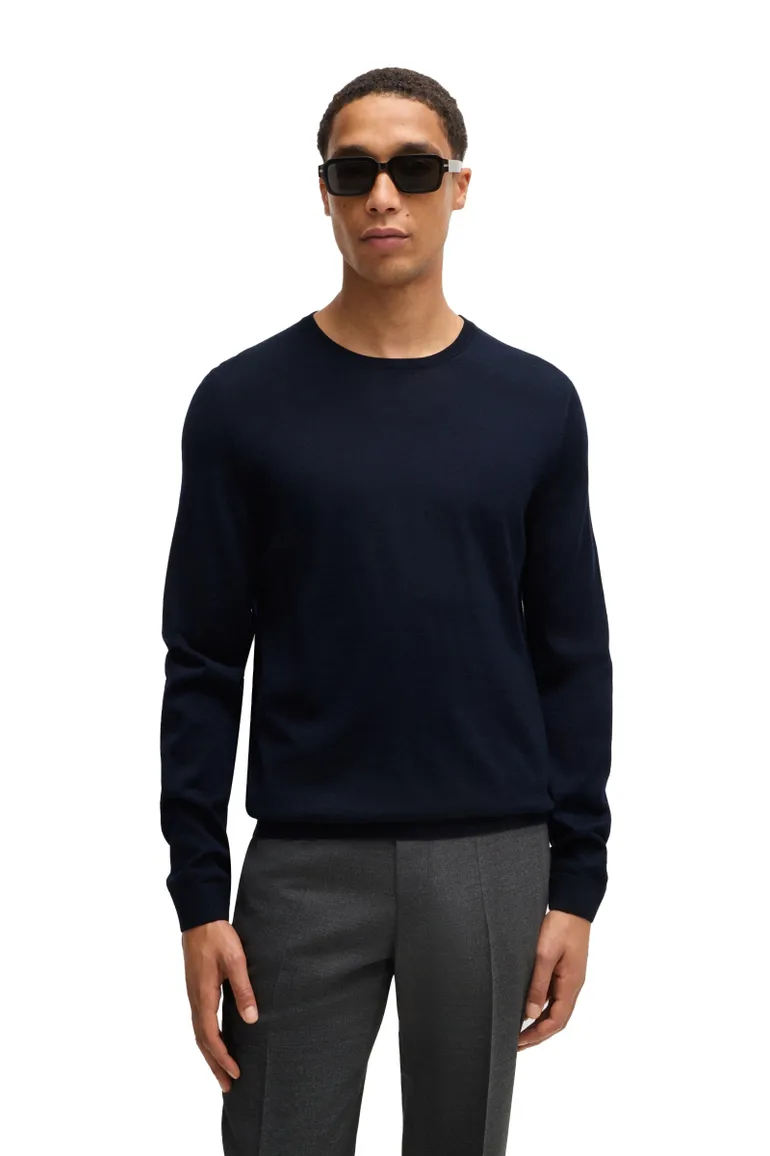 Boss Black trui Leno-P donkerblauw