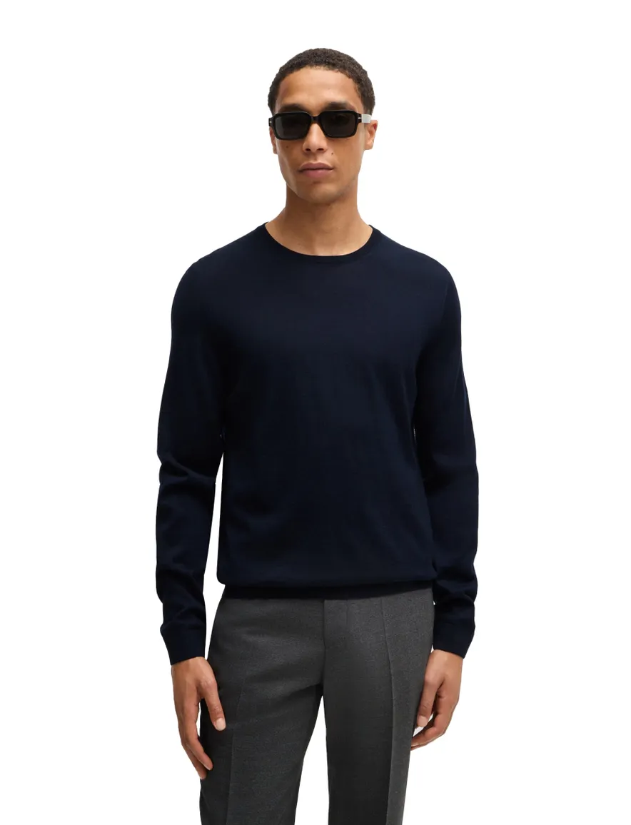 Boss Black trui Leno-P donkerblauw