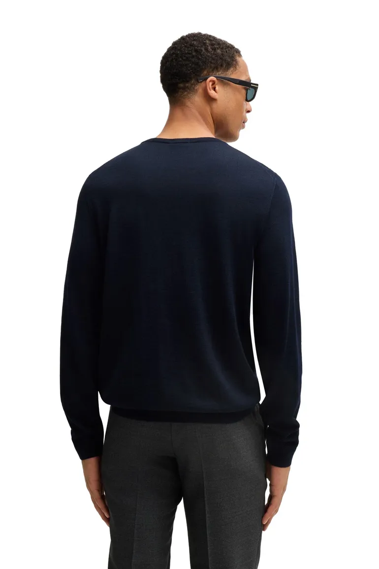 Boss Black trui Leno-P donkerblauw