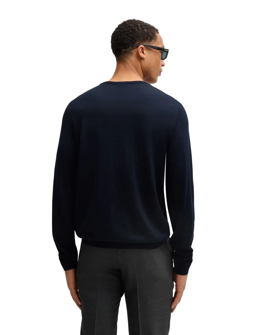 Boss Black trui Leno-P donkerblauw