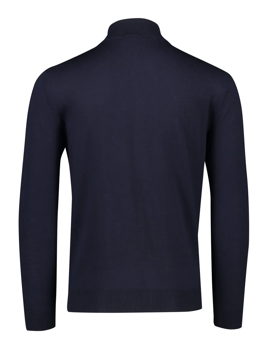 Boss Black Balonso vest effen donkerblauw wol