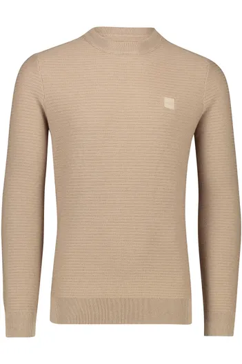 Hugo Boss Boss Orange Anion gebreide trui bruin katoen kasjmier