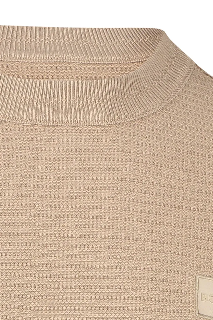 Boss Orange turtleneck trui bruin katoen normale fit