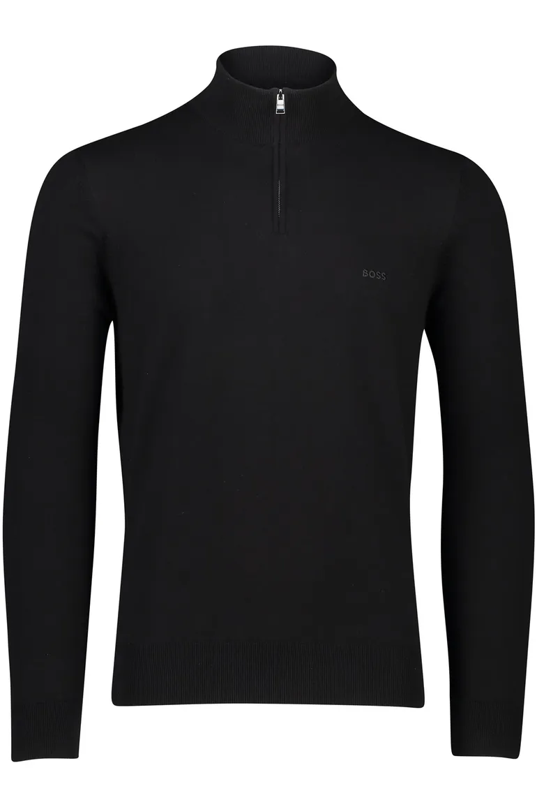 Boss Black halfzip trui Padro zwart