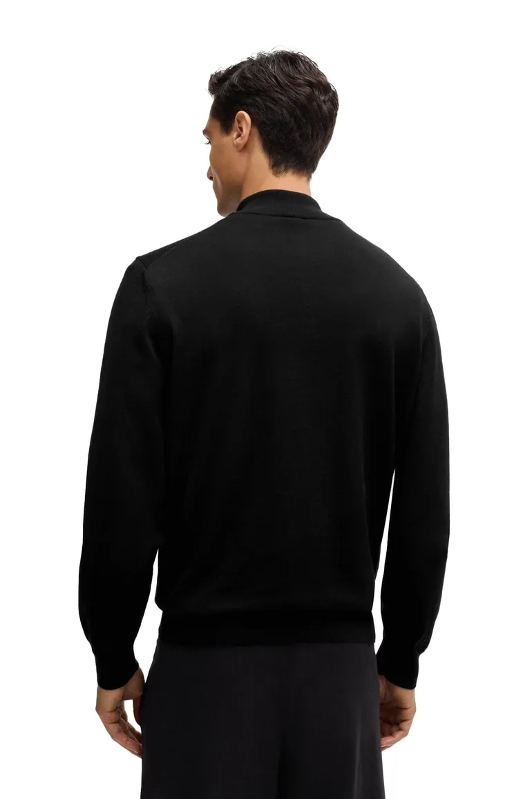 Boss Black halfzip trui Padro zwart