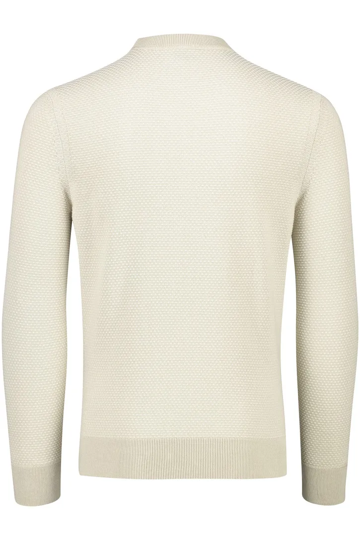 Boss Orange trui gebreid beige katoen normale fit