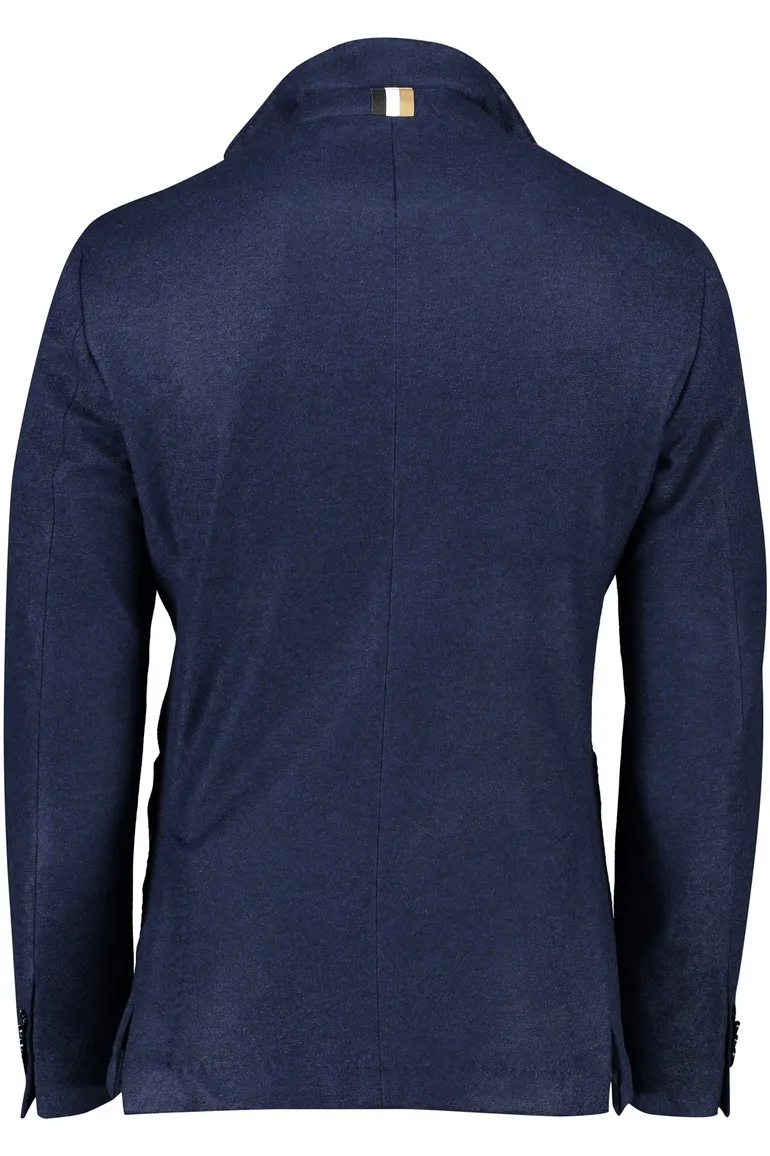 tussenjas Hugo Boss donkerblauw slim fit polyester, wol effen